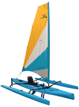 HOBIE MIRAGE ADVENTURE ISLAND TEK KİŞİLİK PEDALLI YELKENLİ KANO Papaya Orange
