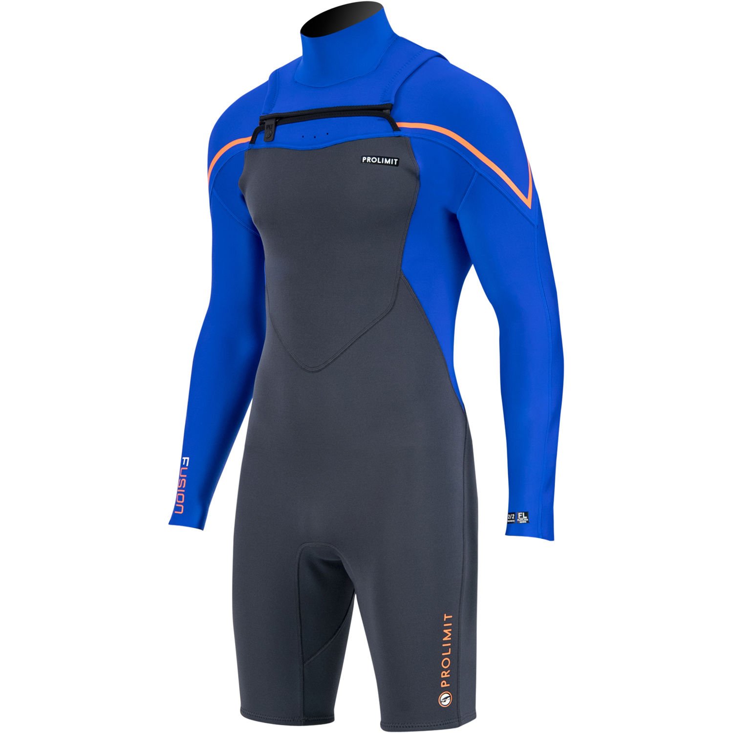 PROLIMIT FUSION FZ SHORTY  2/2 LA GR/RYBL/OR NEOPREN ELBİSE