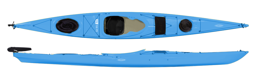 TAHE MARINE FIT 158 TEK KİŞİLİK SIT-IN KANO Mavi