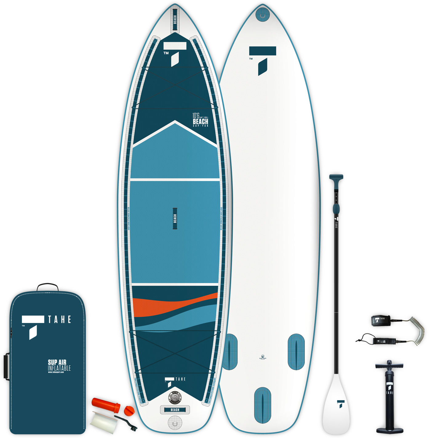 TAHE MARINE 10'6 BEACH SUP-YAK ŞİŞME SUP KÜREK SÖRFÜ SETİ