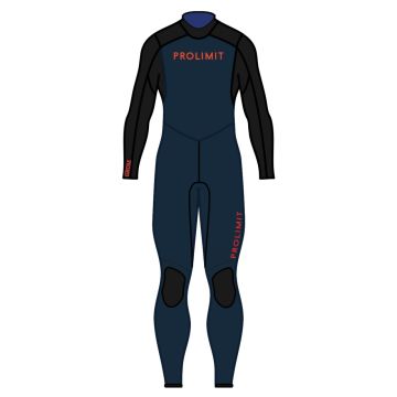 PROLIMIT GROMMET FREEZIP STEAMER 5/3 MAVİ/KIRMIZI NEOPREN ELBİSE XL