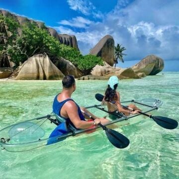 FULL TRANSPARAN ŞEFFAF ÇİFT KİŞİLİK KANO