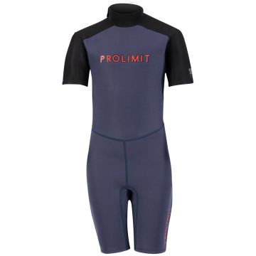 PROLIMIT GROMMET SHORTY V-BACKZİP 2/2 DL FL BLUE/RED NEOPREN ELBİSE