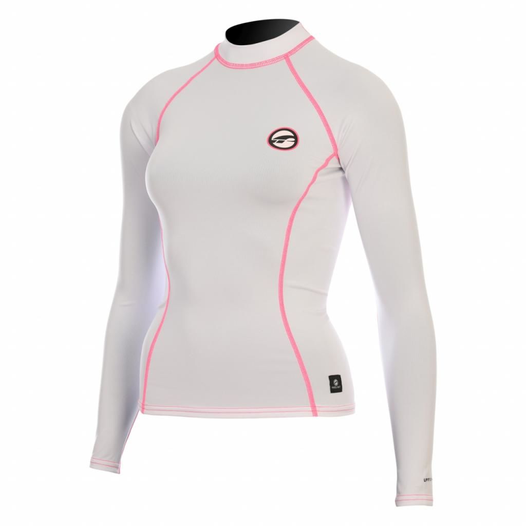 PROLIMIT RASHGUARD PURE GIRL BEYAZ/PEMBE 50 UV KORUYUCULU LİKRA