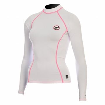 PROLIMIT RASHGUARD PURE GIRL BEYAZ/PEMBE 50 UV KORUYUCULU LİKRA