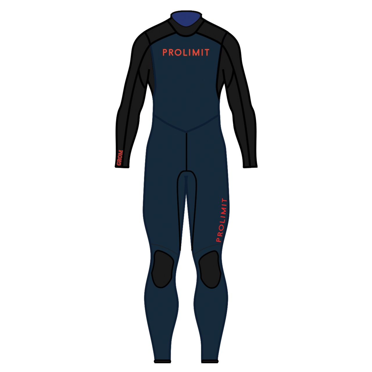 PROLIMIT GROMMET STEAMER 5/3 MAVİ/KIRMIZI NEOPREN ELBİSE XL